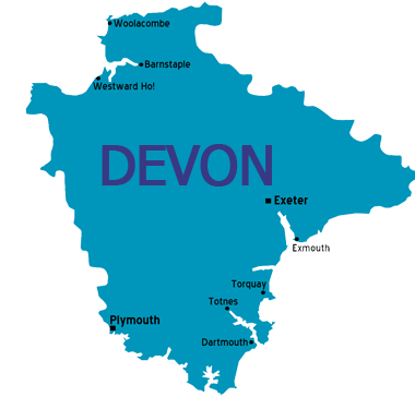 Devon-map
